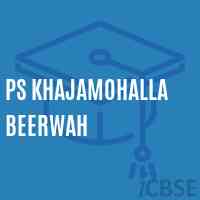 Ps Khajamohalla Beerwah Primary School Logo