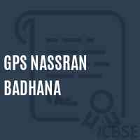 Gps Nassran Badhana Primary School Logo