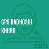 Gps Badhoshi Khurd Primary School Logo