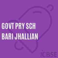 Govt Pry Sch Bari Jhallian Primary School Logo