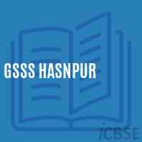 Gsss Hasnpur High School Logo