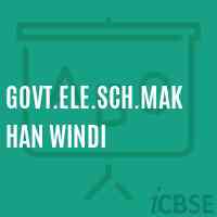 Govt.Ele.Sch.Makhan Windi Primary School Logo