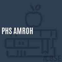 Phs Amroh Secondary School Logo