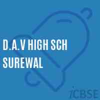D.A.V High Sch Surewal Secondary School Logo