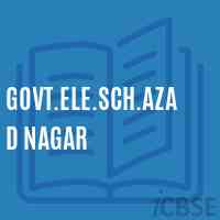 Govt.Ele.Sch.Azad Nagar Primary School Logo