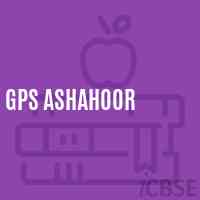 Gps Ashahoor Primary School Logo