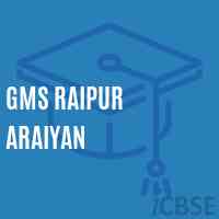 Gms Raipur Araiyan Middle School Logo