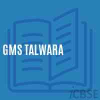 Gms Talwara Middle School Logo