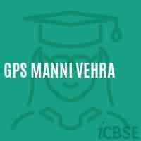 Gps Manni Vehra Primary School Logo