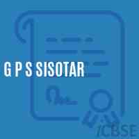 G P S Sisotar Primary School Logo