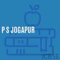 P S Jogapur Primary School Logo