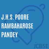 J.H.S. Poore Rambaharose Pandey Middle School Logo