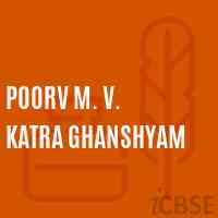 Poorv M. V. Katra Ghanshyam Middle School Logo