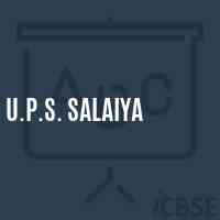 U.P.S. Salaiya Middle School Logo