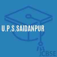 U.P.S.Saidanpur Middle School Logo