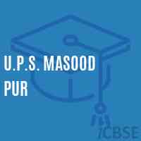 U.P.S. Masood Pur Middle School Logo