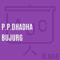 P.P.Dhadha Bujurg Primary School Logo