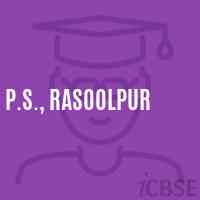 P.S., Rasoolpur Primary School Logo