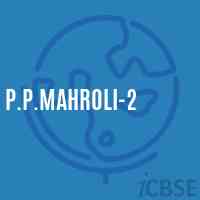 P.P.Mahroli-2 Primary School Logo