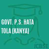 Govt. P.S. Hata Tola (Kanya) Primary School Logo