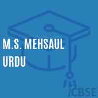 M.S. Mehsaul Urdu Middle School Logo