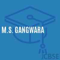 M.S. Gangwara Middle School Logo