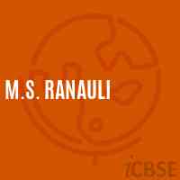 M.S. Ranauli Middle School Logo