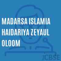 Madarsa Islamia Haidariya Zeyaul Oloom Middle School Logo