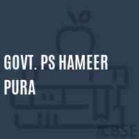 Govt. Ps Hameer Pura Primary School Logo