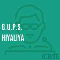 G.U.P.S. Hiyaliya Middle School Logo