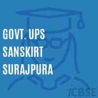 Govt. Ups Sanskirt Surajpura Middle School Logo