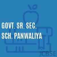Govt. Sr. Sec. Sch. Panwaliya High School Logo