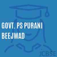 Govt. Ps Purani Beejwad Primary School Logo