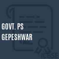 Govt. Ps Gepeshwar Primary School Logo
