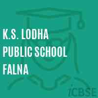 K.S. Lodha Public School Falna Logo