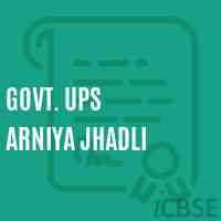 Govt. Ups Arniya Jhadli Middle School Logo