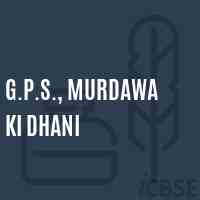 G.P.S., Murdawa Ki Dhani Primary School Logo