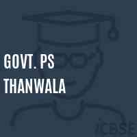 Govt. Ps Thanwala Primary School Logo