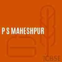 P S Maheshpur Primary School Logo