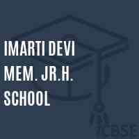Imarti Devi Mem. Jr.H. School Logo