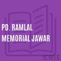 Pd. Ramlal Memorial Jawar Primary School Logo