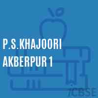P.S.Khajoori Akberpur 1 Primary School Logo