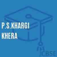 P.S.Khargi Khera Primary School Logo