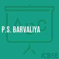P.S. Barvaliya Primary School Logo