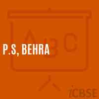 P.S, Behra Primary School Logo