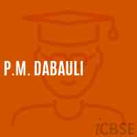 P.M. Dabauli Middle School Logo