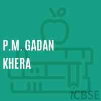 P.M. Gadan Khera School Logo