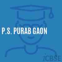 P.S. Purab Gaon Primary School Logo