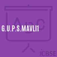 G.U.P.S.Mavli1 Middle School Logo