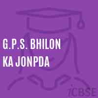 G.P.S. Bhilon Ka Jonpda Primary School Logo